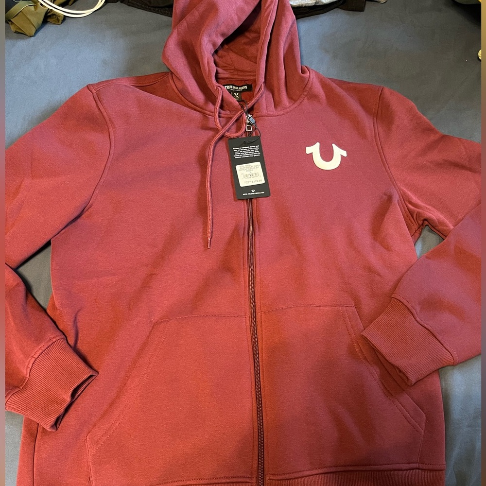 True Religion Zip up hoodie